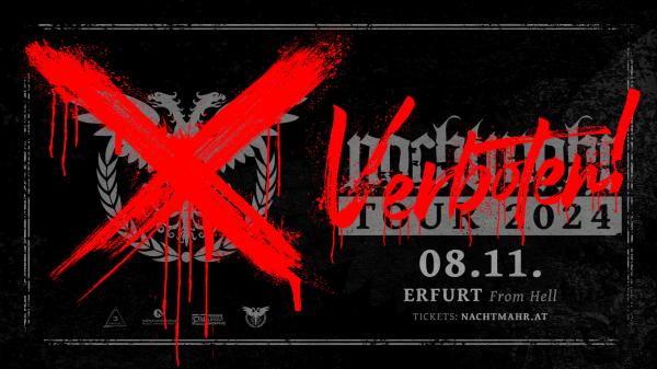 08.11.2024: Nachtmahr "Verboten" Tour im Club From Hell in Erfurt