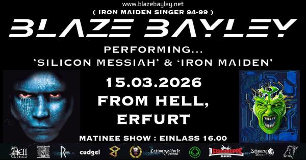 15.03.2026: Blaze Bayley live im From Hell in Erfurt