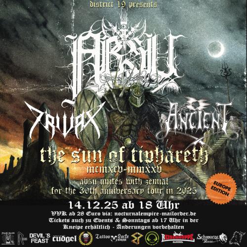 14.12.2025: Absu, Ancient, Trivax im Club From Hell in Erfurt
