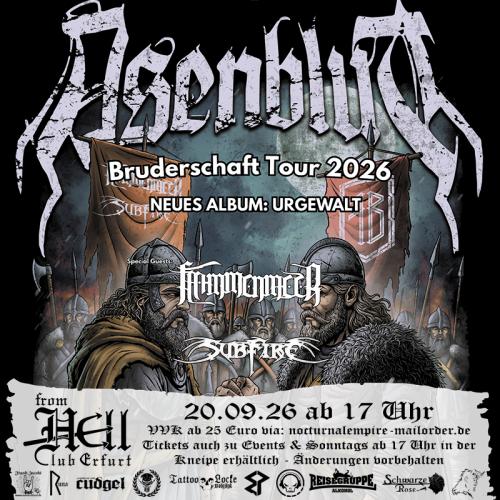 20.09.2026: Asenblut - Bruderschafts Tour - From Hell in Erfurt