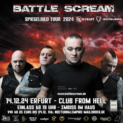 14.12.2024: Battle Scream + E-Craft + Pseudokrupp Project + Scheuber im From Hell in Erfurt