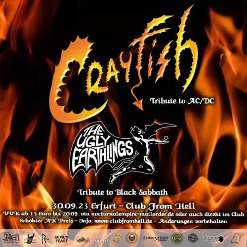 Crayfish, The music of AC/DC und The Ugly Earthling, Tribute to Black Sabbath