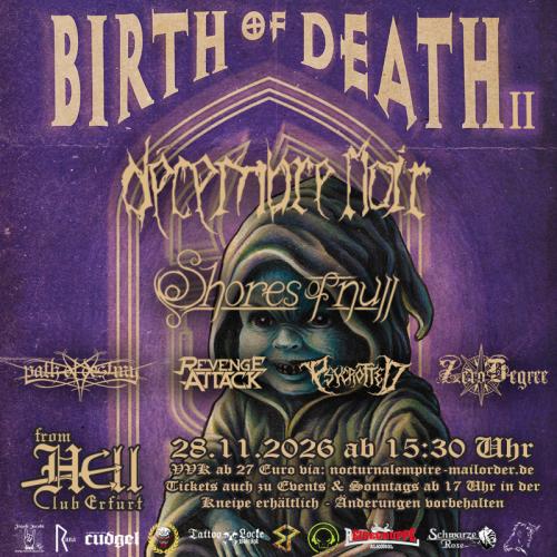 28.11.2026: Birth of Death II im From Hell in Erfurt