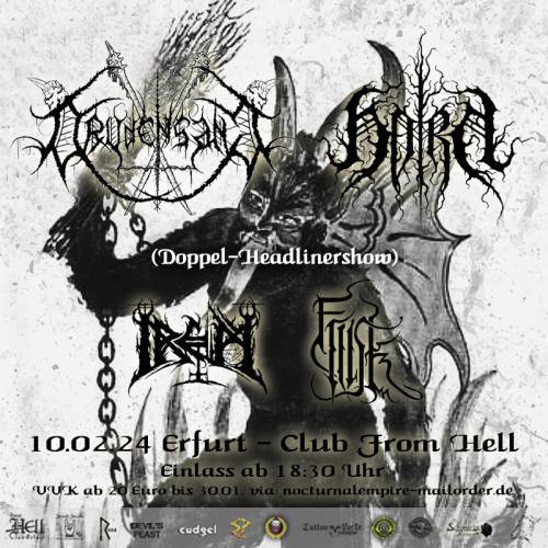 10.02.2024: Drudensang, Horn, Friisk, Irem im From Hell in Erfurt
