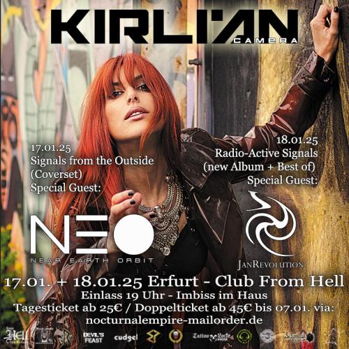 17.+18.01.2025: Kirlian Camera - Club From Hell - Erfurt Doppelshow