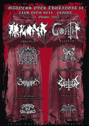 11.10.2025: Madness over Thuringia 2 im Club From Hell in Erfurt