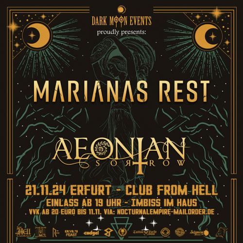 21.11.2024: Marianas Rest + Aeonian Sorrow im From Hell in Erfurt