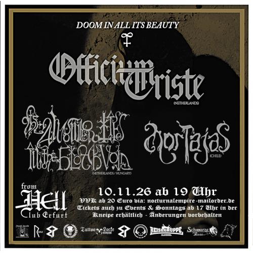 10.11.2026: Officium Triste, The Answer Lies In The Black Void,  Mortajas im From Hell in Erfurt