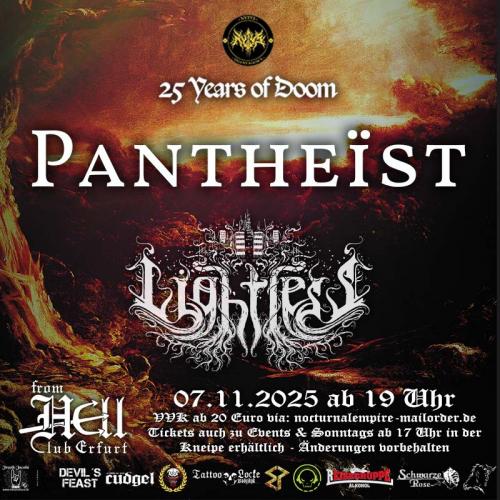 07.11.2025: Pantheist + Lightless im Club From Hell in Erfurt