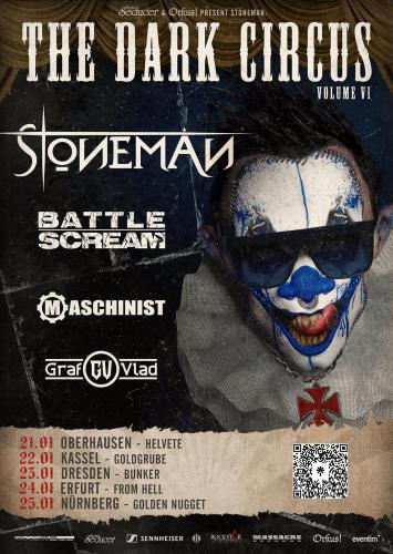 24.01.2026: Stoneman, Battle Scream, Maschinist, Graf Vlad im From Hell in Erfurt