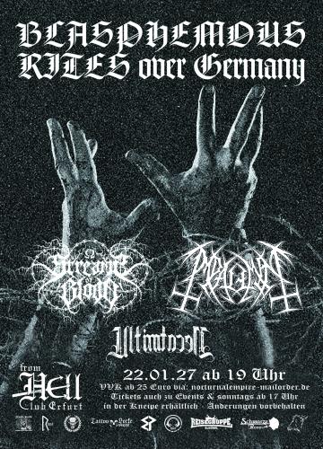 22.01.2027: Streams of Blood + Impalement + Ultima Necat im From Hell in Erfurt