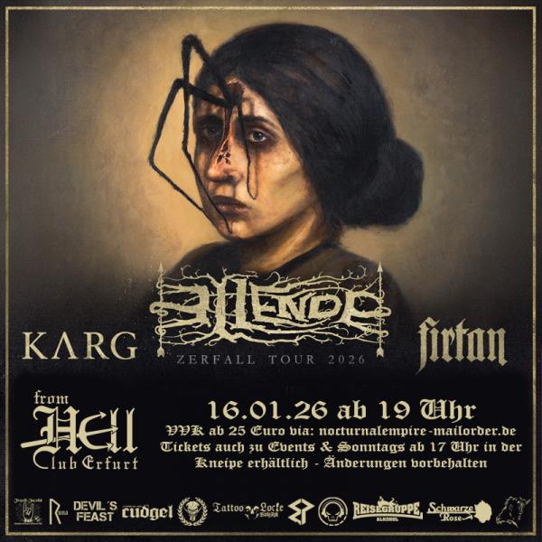 16.01.2026: Ellende, Karg und Firtan im Club From Hell in Erfurt