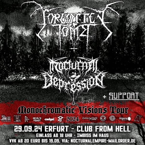 29.09.2024: Forgotten Tomb + Nocturnal Depression im From Hell in Erfurt