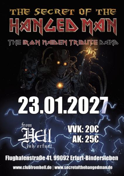 23.01.2027: The Secret of the Hanged Man - The Iron Maiden Tribute Band -  im Club From Hell in Erfurt