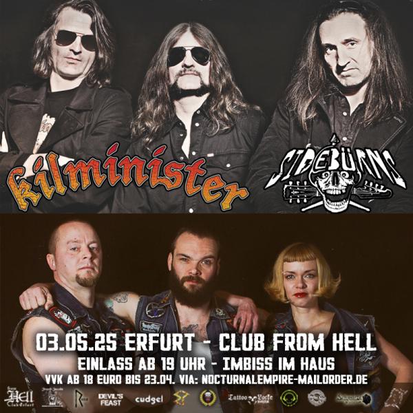 03.05.2025: Kilminister + The Sidebürns im From Hell in Erfurt