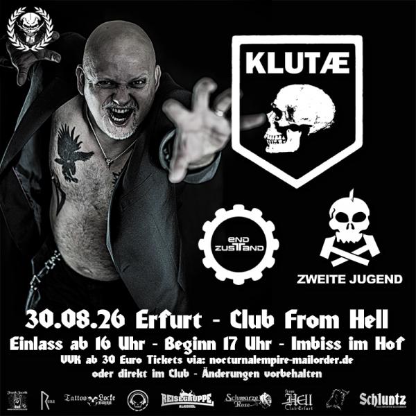 30.08.2026: Klutae, Zweite Jugend, Endzustand im From Hell