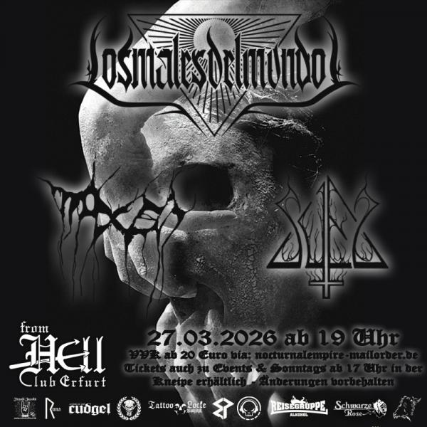 27.03.2026: Los Males Del Mundo, Naxen, Suel im From Hell in Erfurt