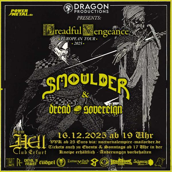 16.12.2025: Smoulder + Dread Sovereign im From Hell in Erfurt