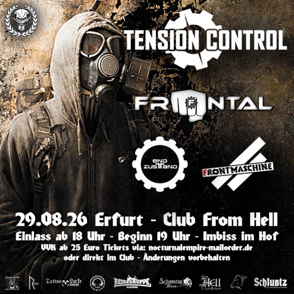 29.08.2026: Tension Control, Frontal, Frontmaschine, Endzustand im From Hell in Erfurt